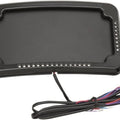 Cycle Visions Curved Slick Signal License Plate Frame 3-Hole Mount Black