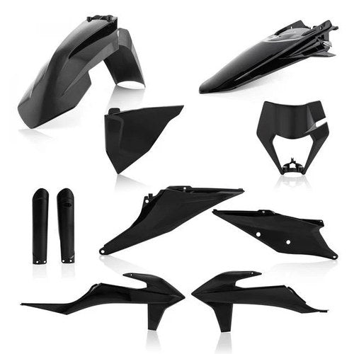 Acerbis Full Plastics Kit Black #2791540001 KTM 500 EXC-F/350 EXC-F/500 XCF-W