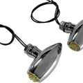 Joker Machine Astro Custom Mount LED Marker Lights Chrome/Amber Harley-Davidson