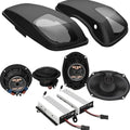 Hogtunes Wild Boar Audio Speaker/Amplifier Kit 2A 800W Black #WBA 800.4SG Kit