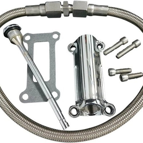 Drag Specialties Engine Oil Spout Kit Chrome #4250537