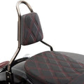 Drag Specialties Double Diamond Pad for Round Tapered Sissy Bars Black/Red