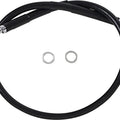 DS Black Vinyl Front Upper ABS Brake Line Kit 23-1/2" +2" Black #212102