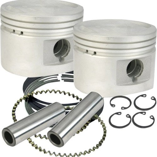 S&S 3.5" Cast Flat Top Pistons +.020" #920-0027 Harley Davidson