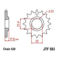 JT Front Sprocket 520 13T fits Yamaha TT-R250 1999-2006