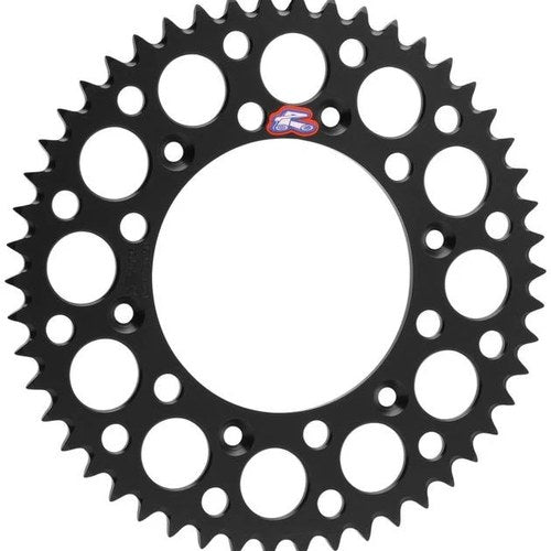 Renthal Sprocket Rear 47T 428 Ultralight Aluminum Black #121U-428-47GPBK