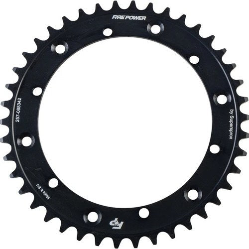 Fire Power 520 Steel Rear Sprocket 42T Black #FPS-853-42-BLK for Yamaha