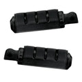 Kuryakyn Trident Iso Footpegs With Adapter Small Male Mount Black #7560
