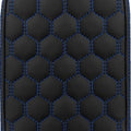 Saddlemen RoadSofa HC Gravestone Sissy Bar Pad Blue Stitch 6.5" W x 11" H