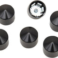 Ciro Rocker Box Caps Black for Harley Twin Cam Engines