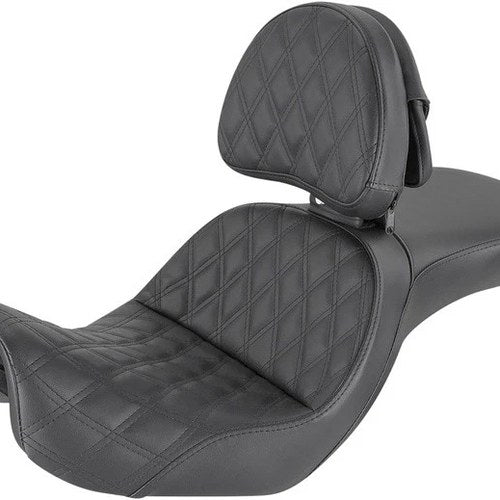 Saddlemen Explorer LS Seat With Backrest #283847 Harley Davidson Dyna