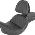 Saddlemen Explorer LS Seat With Backrest #283847 Harley Davidson Dyna