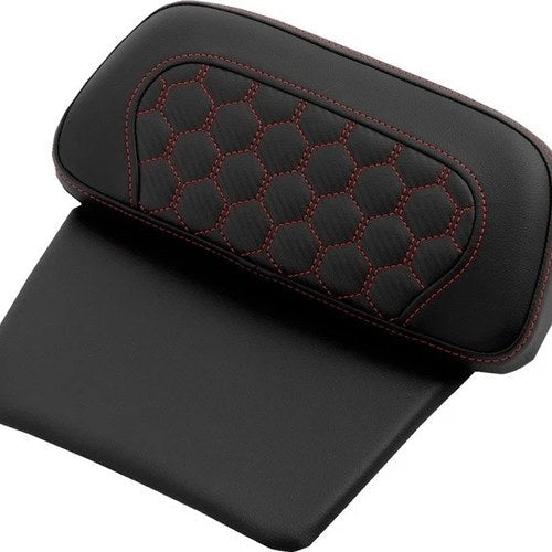 Saddlemen RoadSofa HC Chopped Tour-Pak Backrest Pad Red Stitch #284924