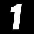 Factory Effex 4" Factory Number #1 White 3-Pack