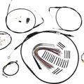 Burly Handlebar Cable/Line Kit for 15" Hangers w/o Cruise Black #B30-1291
