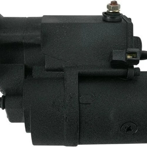 Terry Components 2.0kW Starter Motor Black Wrinkle #773594 Harley Davidson