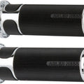 Arlen Ness Slot Track Fusion Grips Chrome #07-302 Harley Davidson