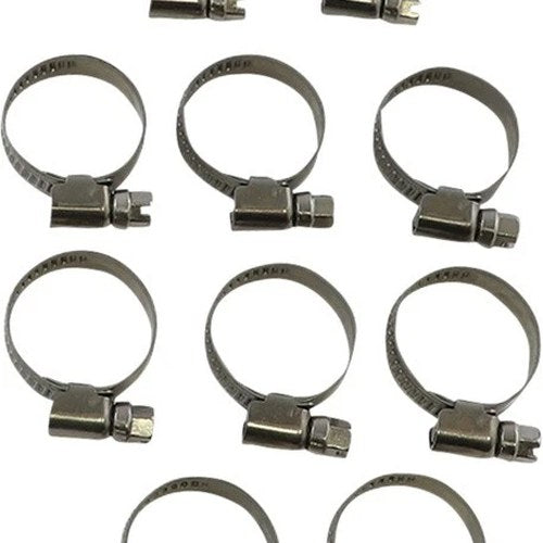 Parts Unlimited Embossed Hose Clamps 16mm to 27mm
