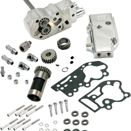 S&S Oil Pump & Gear Kit with Universal Cover #31-6295 Harley Davidson
