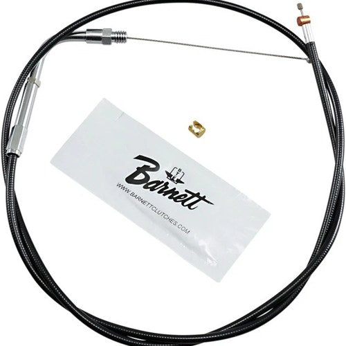 Barnett Pull Throttle Cable +6 Black #114609 Harley Davidson