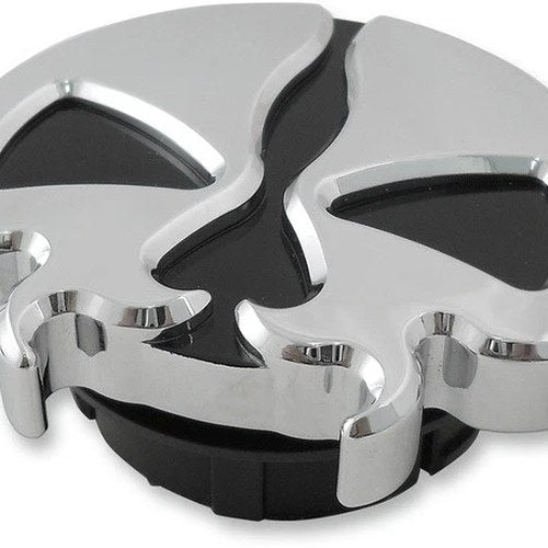Drag Specialties Split Skull Dummy Gas Cap Chrome Harley Davidson
