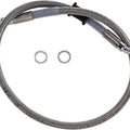 DS Braided Front Upper ABS Brake Line Kit 23-1/4" Clear Coated #212107