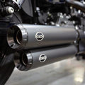 S&S Grand National Slip-On Mufflers Black #550-0725 Harley Davidson Dyna
