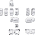 Drag Specialties Handlebar Switch Cover Kit 13-Piece Chrome #264587
