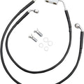 DS Vinyl Brake Line Kit ABS Front Upper/Lower +10" Harley Fxdwg Wide Glide 12-16