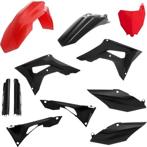 Acerbis Full Plastics Kit Red/Black 2736251018 for Honda CRF250R/CRF450R