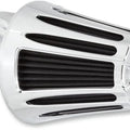Arlen Ness Monster Sucker 90-Degree Air Cleaner Kit Deep Cut Chrome #81-024