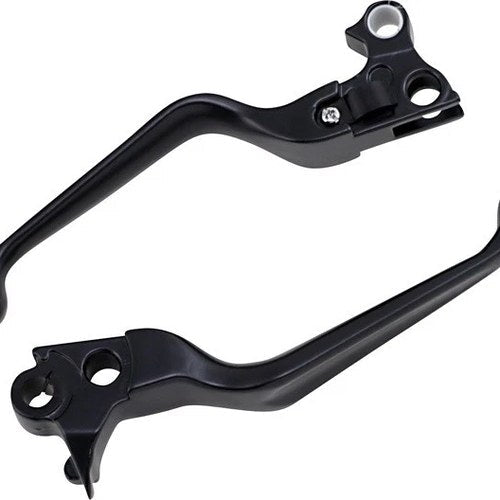 DS Wide Blade Lever Set Matte Black Harley Davidson 141540