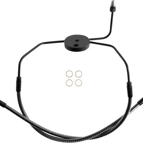 Magnum Designer Series Non-ABS Lower Front Brake Line Karbon Fiber #77005