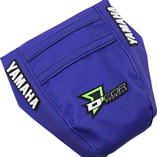 Dcor Ribbed Seat Cover 2019 Star Team Replica Black/Blue for Yamaha