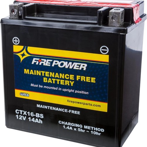 Wps Fire Power CTX16-BS Maintenance Free Battery #CTX16-BS