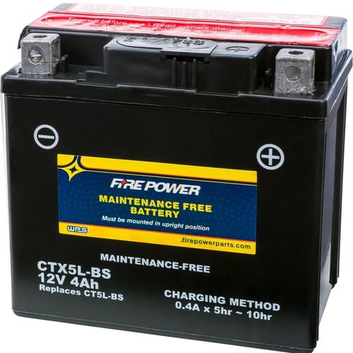 Wps Fire Power CTX5L-BS Maintenance Free Battery #CTX5L-BS for Yamaha/Honda