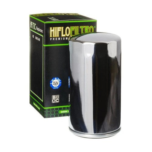 HifloFiltro Oil Filter Chrome Harley Davidson Dyna