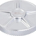 Ken's Factory Next Level Five Ratchet Left Hand/Non-Vented Gas Cap Chrome For M8