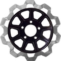 Lyndall Bow Tie Front Brake Rotor 11.5" Black/Silver #4002-1133 Harley Davidson