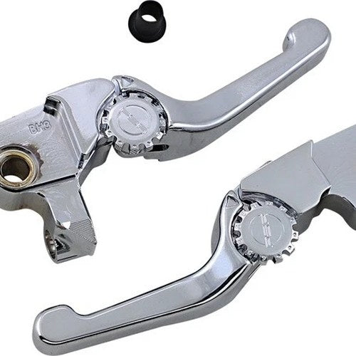 Psr Anthem Shorty Adjustable Lever Set Chrome #12-01661-20 Harley Davidson