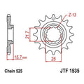 JT Front Sprocket 525 15T #JTF1535.15 for Kawasaki Ninja ZX-6R/ZZR600
