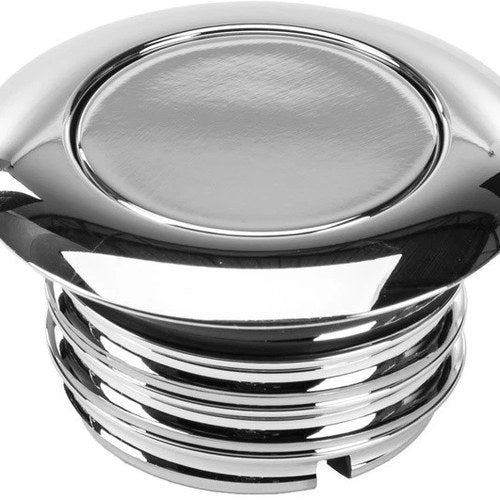HardDrive Pop-Up Screw-In Non-Vented Gas Cap Chrome #012306 Harley Davidson