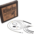 Burly Handlebar Cable/Line Kit for 18" Hangers w/o ABS Stainless #B30-1251