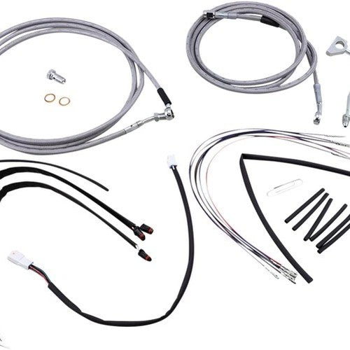 Burly Handlebar Cable/Line Kit for 14" Hangers w/ABS Stainless #B30-1161