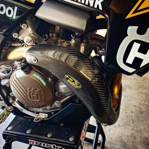 P3 Carbon Fiber Heat Shield KTM/Husqvarna 450 SX-F/450 XC-F/FC 450/FX 450 2023