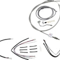 Burly Handlebar Cable/Line Kit for 14" Hangers w/ABS Stainless #B30-1158