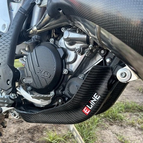 E-Line Carbon Fiber Skid Plate KTM/Husqvarna/Gas 125 SX/TC 125/MC 125