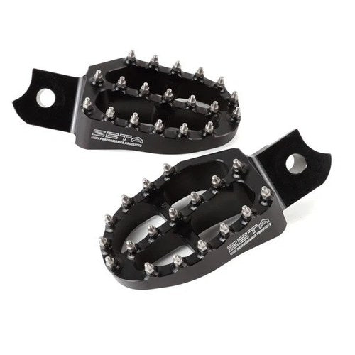 Zeta Aluminum Footpegs Black #ZE93-1100 for Honda MSX125 Grom 125/Monkey