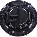Hofmann Designs 6-Point Moto Gas Cap Assembly w/o Breather Tube Black #HDB-1088B