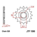 JT Self Cleaning Front Sprocket 520 13T #JTF1590.13SC Yamaha/Gas